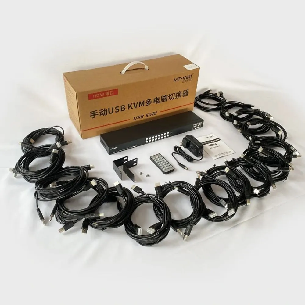 KVM Switch HDMI 16 Cổng 4K@30Hz MT-VIKI MT-1601HK-C 3