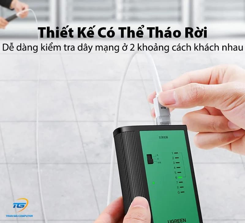 Thiết bị kiểm tra dây cáp mạng RJ45/RJ11 Ugreen 10950