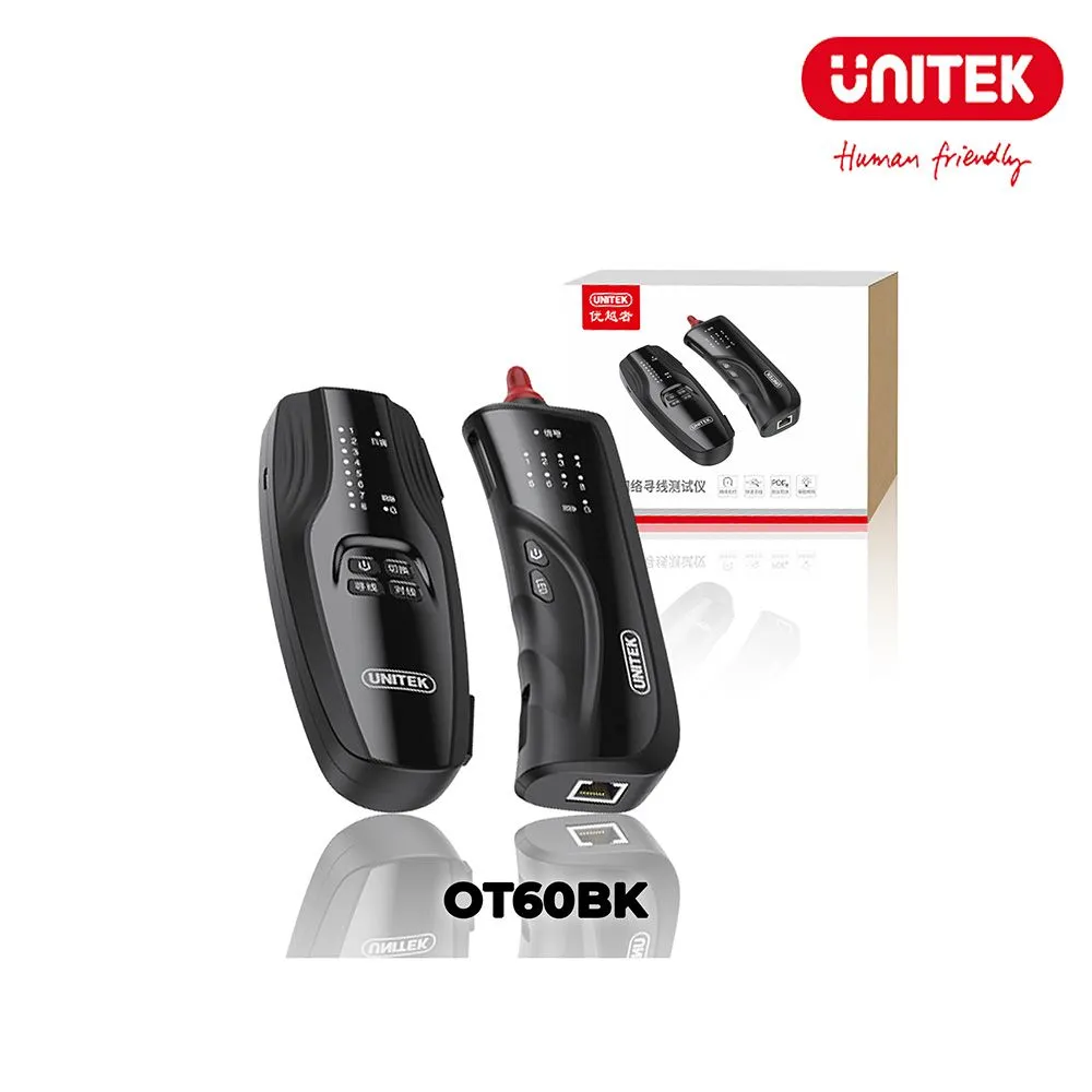 Hộp test mạng Unitek OT60BK chính hãng (Test PoE, Âm Tường) - hover
