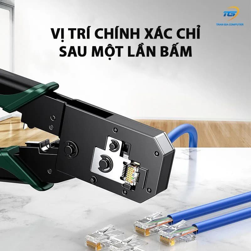 Kìm bấm dây mạng chuẩn RJ45/RJ11 màu đen Ugreen (70683) 
