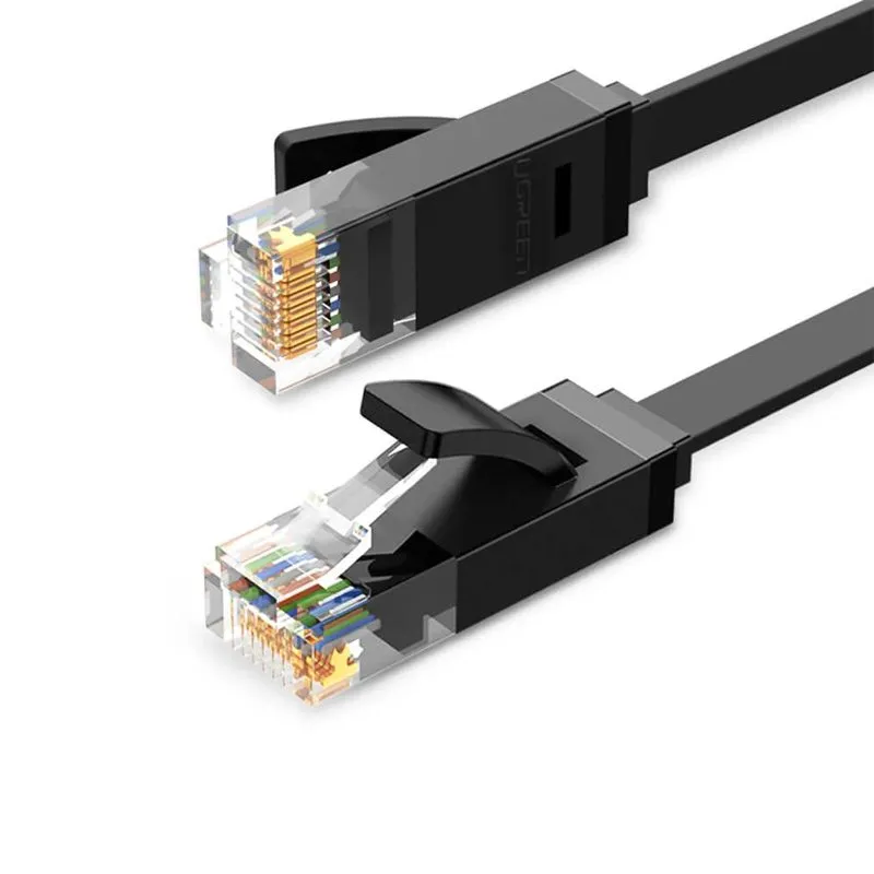 Dây Cáp Dữ Liệu Nối Mạng Máy Tính CAT6 Dạng Dẹt Ugreen 50173 (1m / Đen) 1
