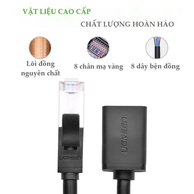 Dây Cáp Mạng Nối Dài RJ45 Cat6 UTP 0.5m Ugreen 11278 Cao Cấp 2