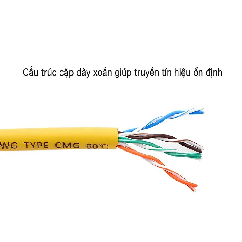 Cáp Mạng CAT5e UTP Ugreen Cao Cấp - Dài Từ 1m Đến 10m (Màu Vàng) 2