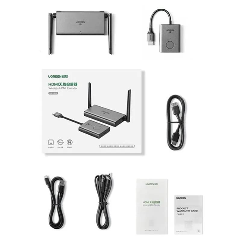 Bộ truyền nhận HDMI/VGA không dây 50m Ugreen 50633 chính hãng