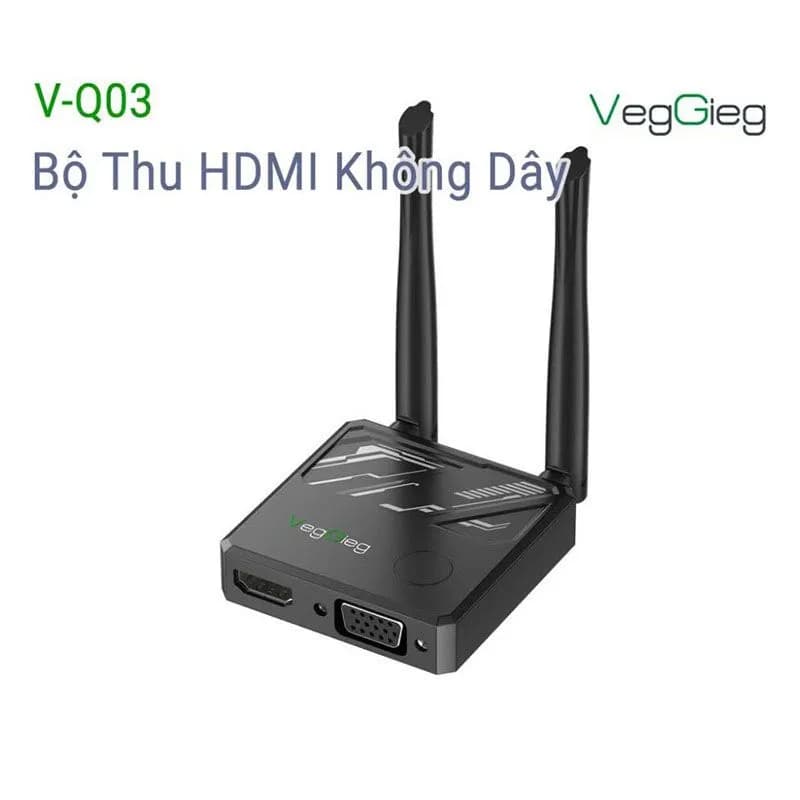 Thiết bị kéo dài HDMI và VGA không dây Veggieg V-Q03