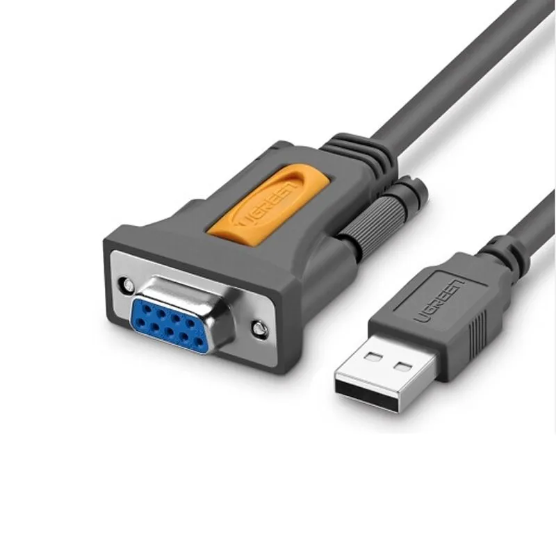 Cáp USB Sang COM RS232 Chân Âm Dài 1.5m Ugreen 20201 - Đầu DB9 Female