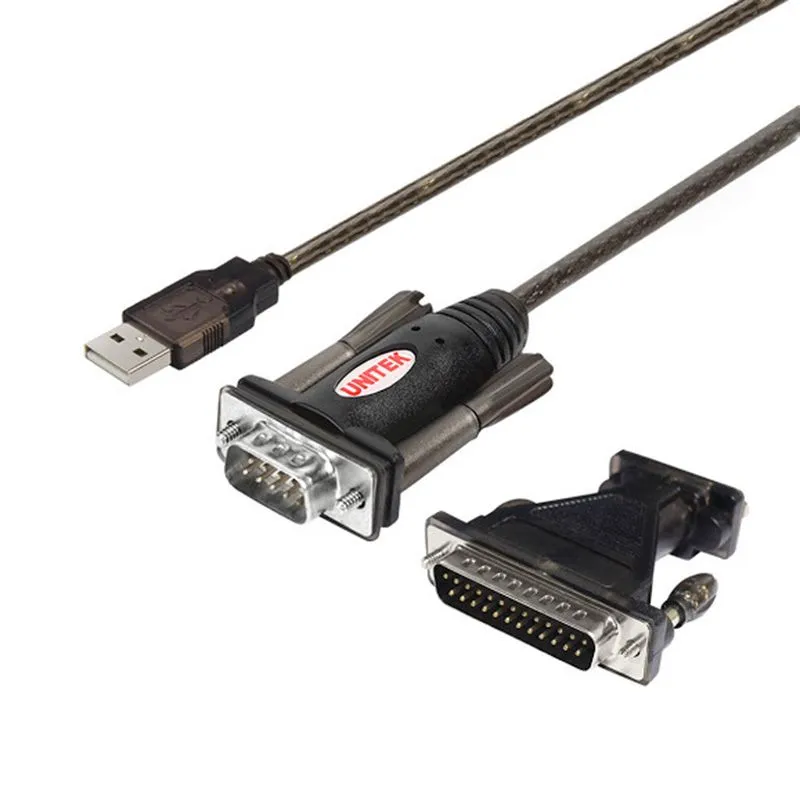 Cáp Chuyển USB Sang COM RS232 DB9/DB25 Dài 1.5m Unitek Y-105A 1