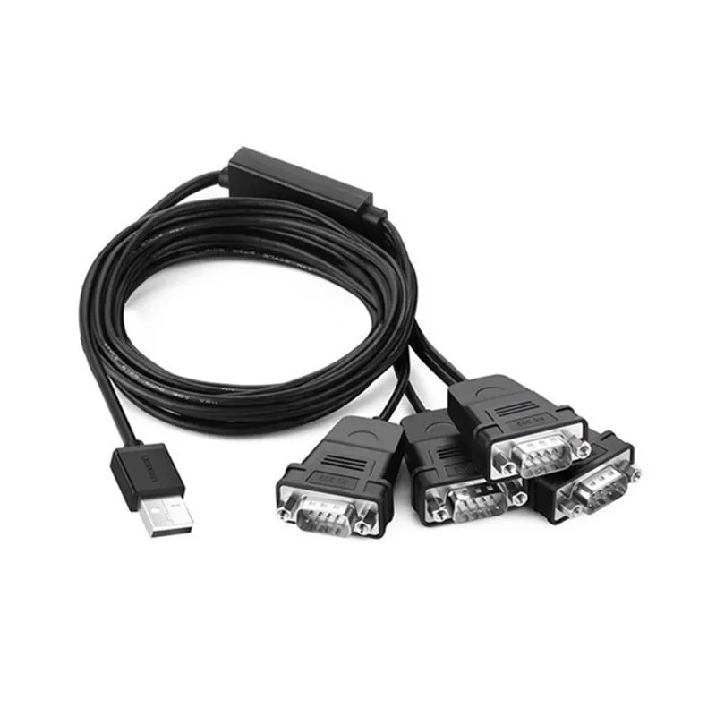 Dây cáp USB 2.0 to 4 Port RS232 (COM) Ugreen 30770 cao cấp dài 1.5M