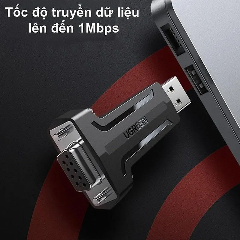Đầu chuyển đổi USB sang RS232 (COM) Ugreen 80111 2