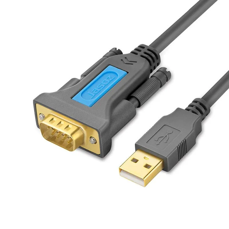 Cáp chuyển đổi USB 2.0 sang RS232 (COM) đực JASOZ T-I102 dài 1.5m màu đen