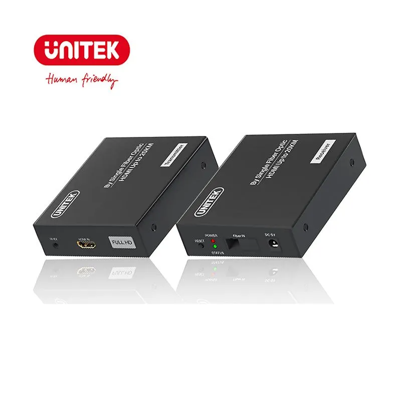 Bộ Kéo Dài HDMI Qua Cáp Quang 20Km Unitek V165A (1080p@60Hz)