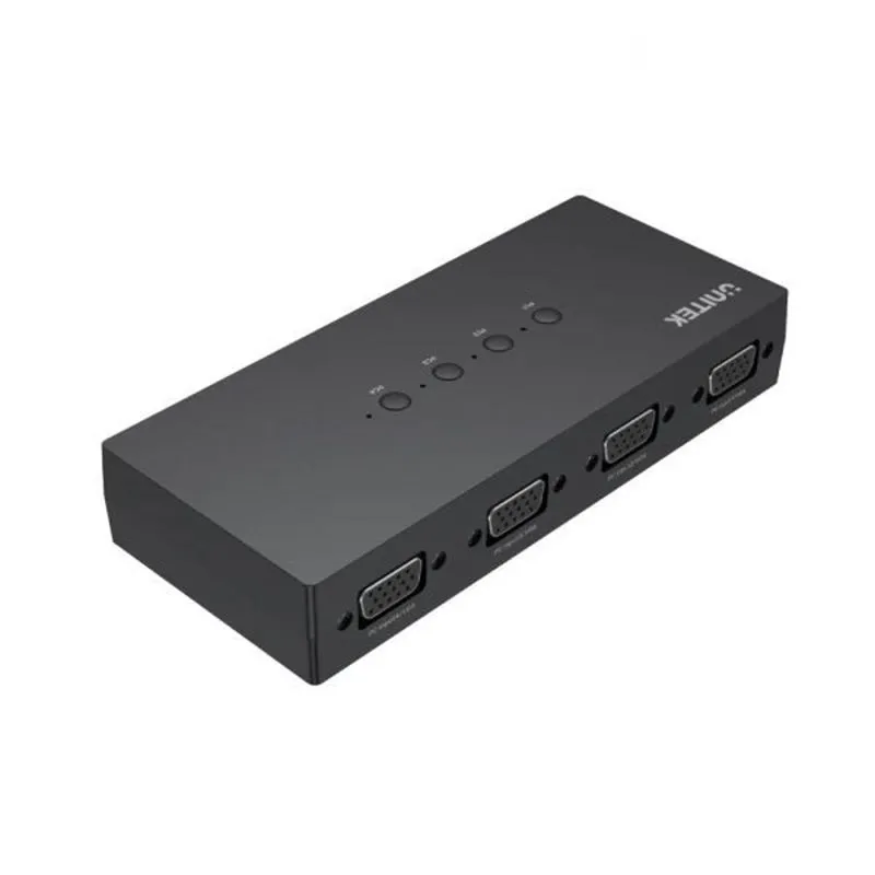 Bộ Gộp KVM VGA 4 Vào 1 Ra Unitek U-8710ABK (1080P)