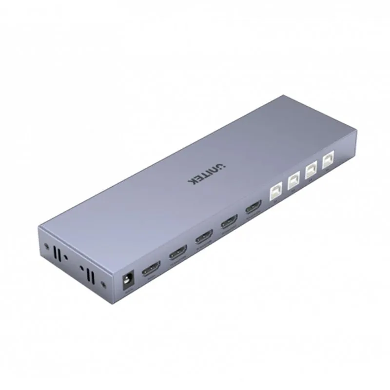 Bộ Chuyển Mạch KVM Switch HDMI 2.0 4 Vào 1 Ra Unitek V306A | Hỗ Trợ 4K@60Hz