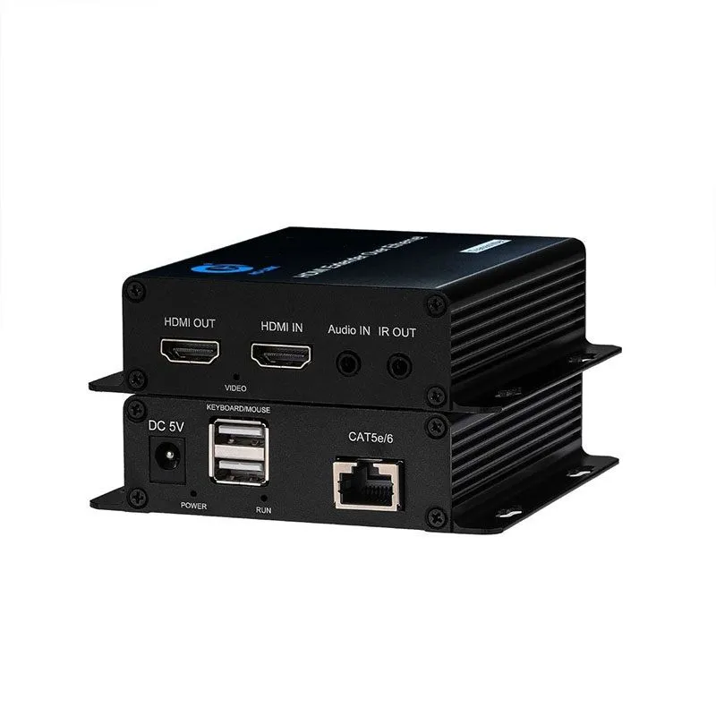 Bộ Kéo Dài HDMI 200m Qua Cáp Mạng KVM HL-HDMI-200KVM (Có Cổng USB Phím Chuột) 3
