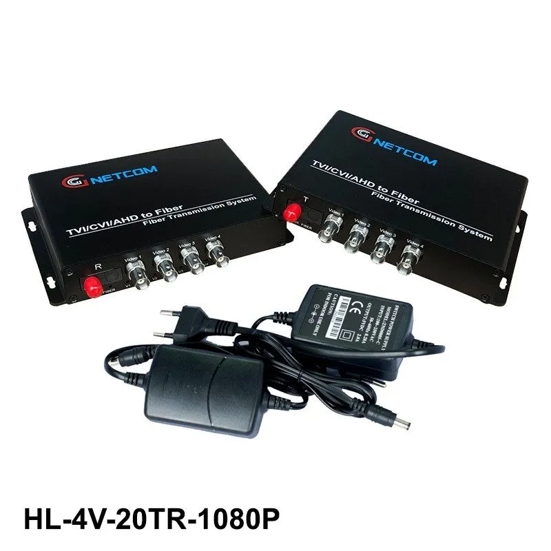Bộ Chuyển Đổi Video Sang Quang 4 Kênh 1080P GNETCOM HL-4V-20T/R (Cho Camera AHD/CVI/TVI) 3