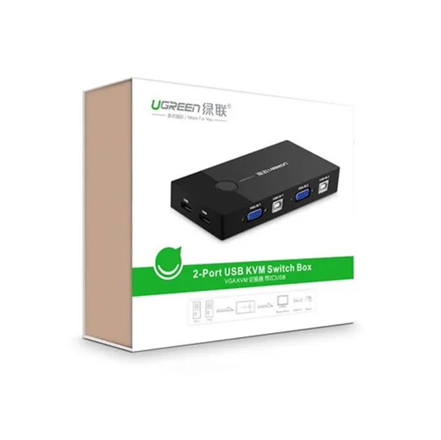 Bộ Gộp KVM Switch USB 2 Vào 1 Ra Ugreen 30357 2