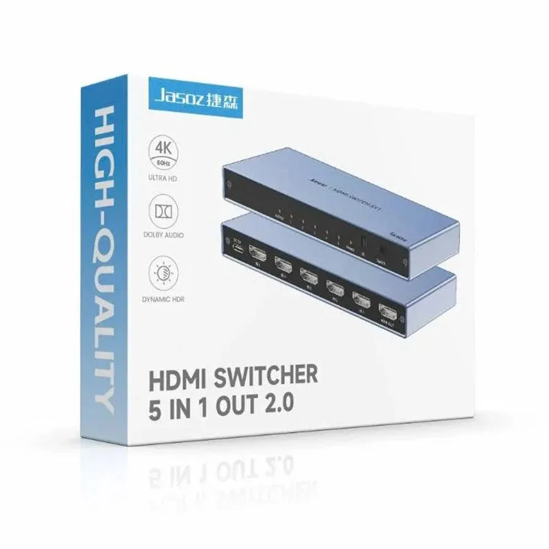 Bộ Gộp HDMI 5 Vào 1 Ra JASOZ G154 (T-G180) Hỗ Trợ 4K Ultra HD - hover