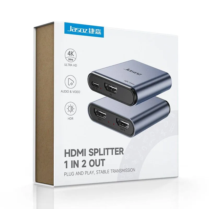 Bộ Chia HDMI 1 Ra 2 JASOZ G150 T-G176 - Hỗ Trợ 4K Ultra HD 2