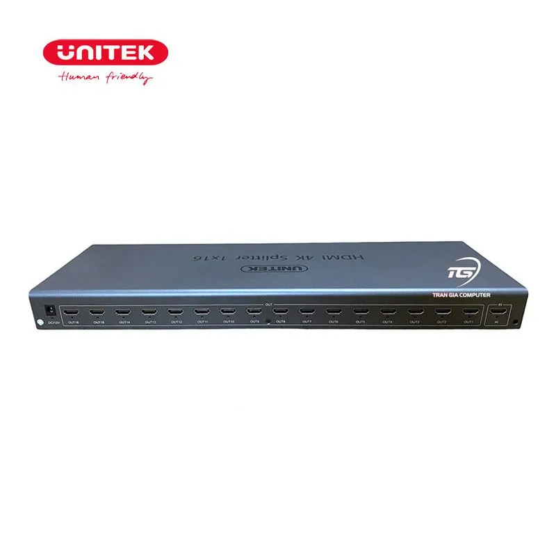 Bộ Chia HDMI 1 Ra 16 Cổng Unitek V137A - Hỗ Trợ 4K Cao Cấp