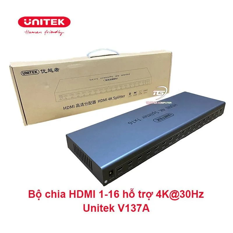 Bộ Chia HDMI 1 Ra 16 Cổng Unitek V137A - Hỗ Trợ 4K Cao Cấp 3