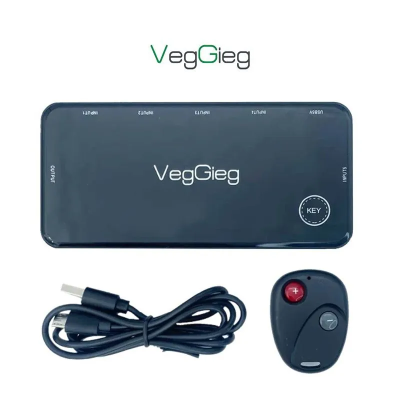 Bộ Chuyển Mạch HDMI 5 Vào 1 Ra VegGieg VHD05 | Hỗ Trợ Full HD 3D - hover