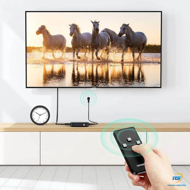 Bộ Gộp HDMI 3 Vào 1 Ra 4K30Hz Ugreen 80125 Chính Hãng Màu Đen 5