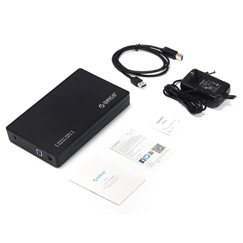 Box Ổ Cứng 3.5/2.5 Inch USB 3.0 Orico 3588US3-V1-BK-BP-HW 3