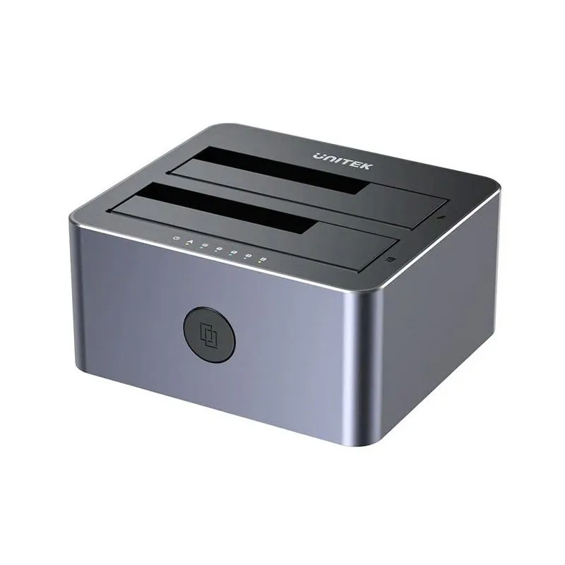 Đế Đọc Ổ Cứng 2 Khay HDD/SSD SATA Unitek Y-3026GY01-EU Tốc Độ Cao Hỗ Trợ Clone