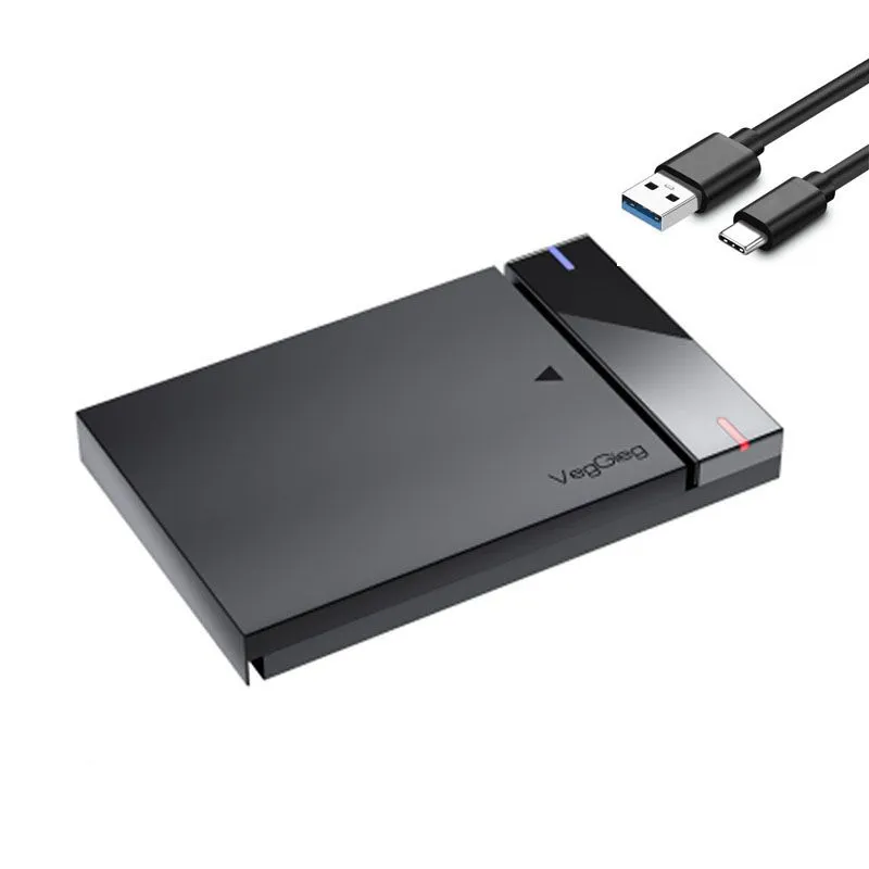 Box Ổ Cứng Type C 10Gbps Veggieg V-GM02 Cho HDD/SSD 2.5 Inch SATA III 2