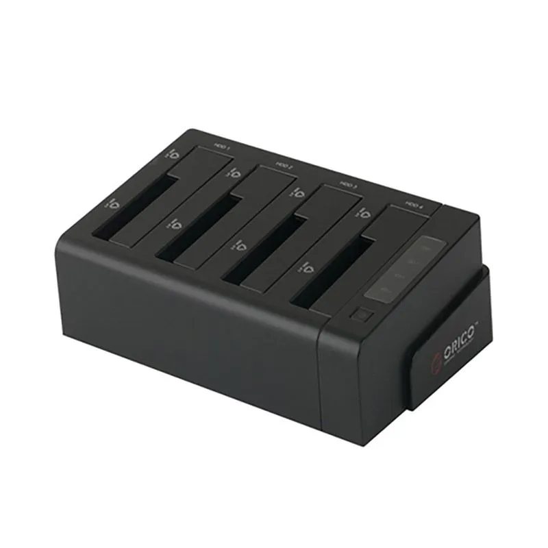Đế (Dock) Ổ Cứng 4 Khay 2.5/3.5 Inch Orico 6648US3-C-V1-BK USB 3.0 - Hàng Chính Hãng 1