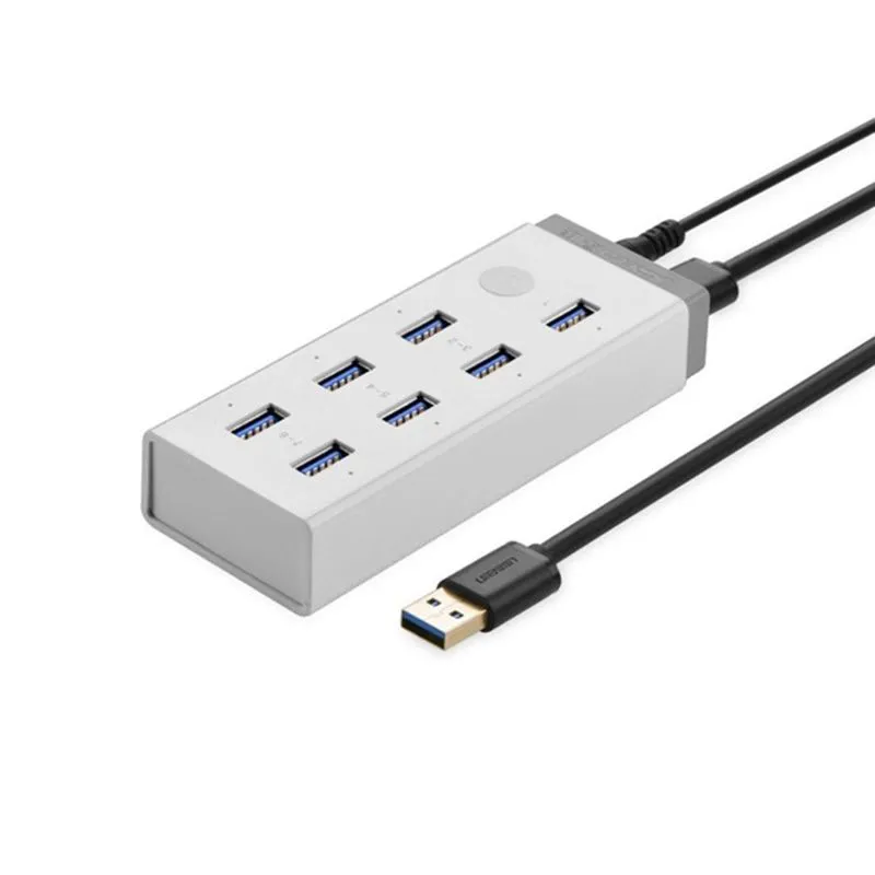 Bộ Chia USB 3.0 7 Cổng Ugreen 20296 Tốc Độ Cao Cho Laptop, Máy Tính