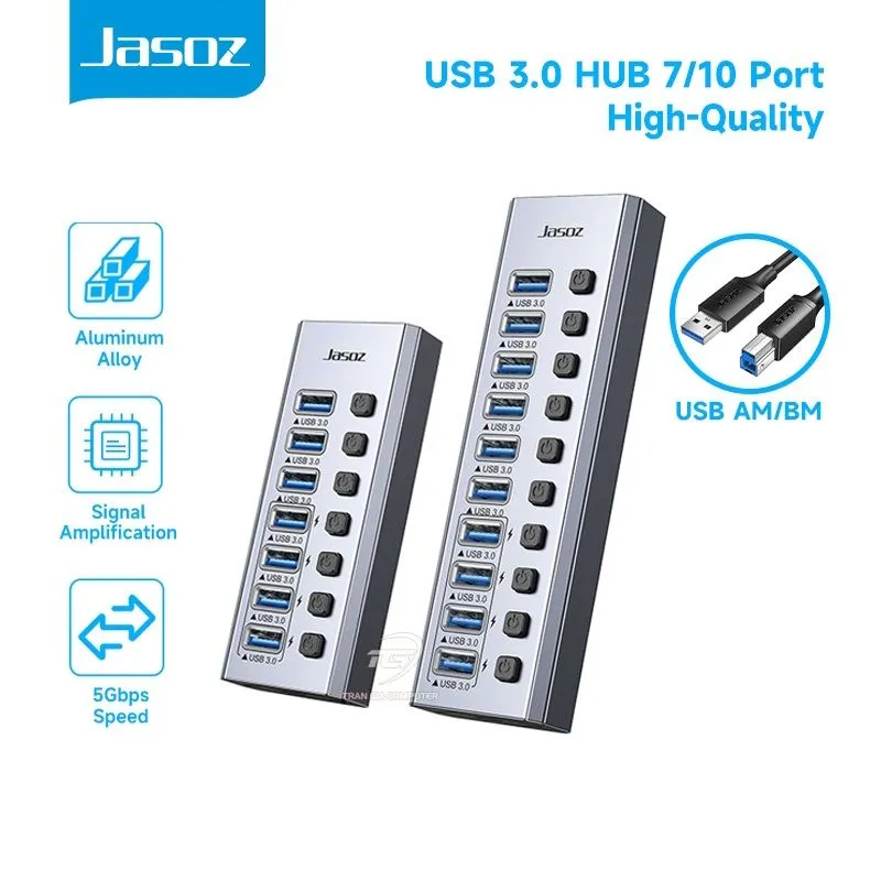 Bộ Chia USB 3.0 7 Cổng Jasoz F118 (T-F164) - Hàng Chính Hãng 3