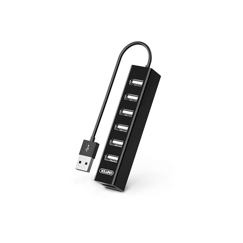 Bộ Chia USB 2.0 7 Cổng Unitek Y-2160BK (Cáp Dài 80cm)