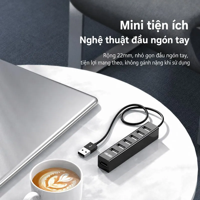 Bộ Chia USB 2.0 7 Cổng Unitek Y-2160BK (Cáp Dài 80cm) 3