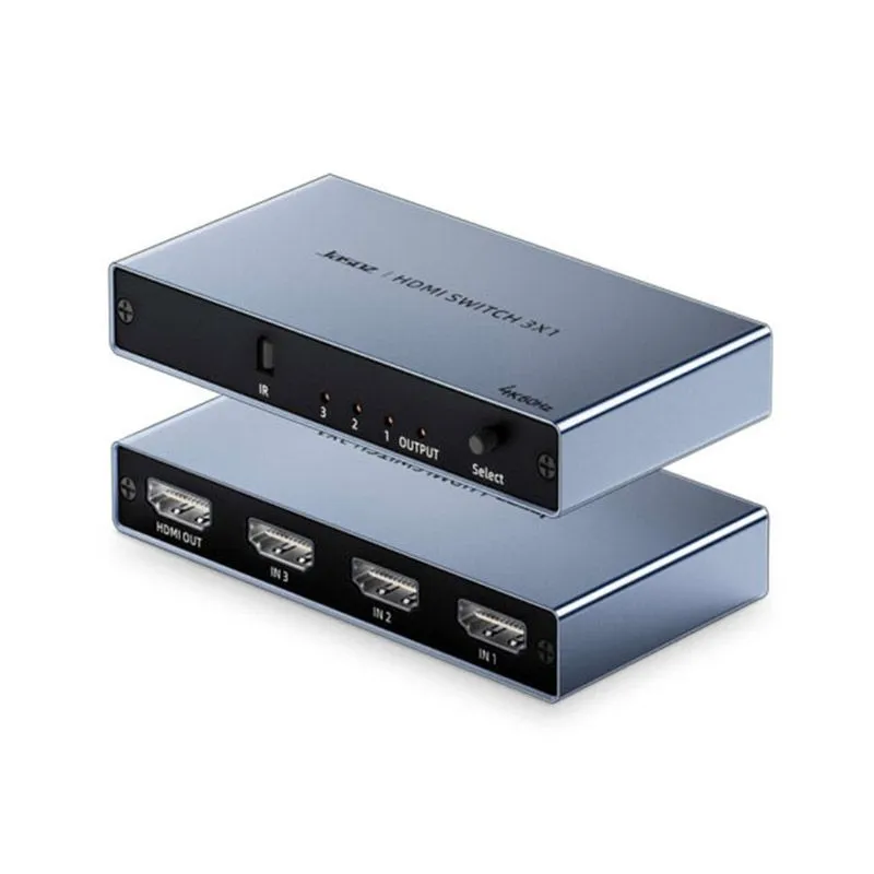 Bộ Gộp HDMI 3 Vào 1 Ra 4K@60Hz Jasoz G153 T-G179 (Có Điều Khiển)