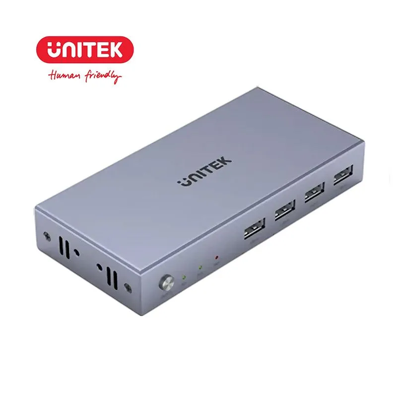 Bộ Chuyển Mạch KVM Switch HDMI 2.0 2 Vào 1 Ra Unitek V307A | Hỗ Trợ 4K@60Hz 1