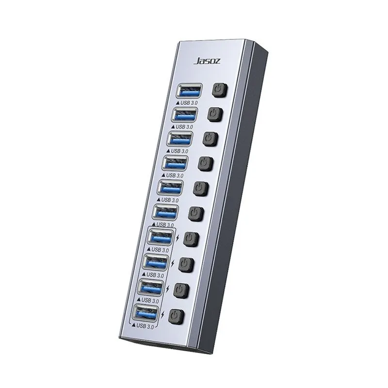 Bộ Chia HUB USB 3.0 10 Cổng Tốc Độ Cao Jasoz F119 T-F165 1