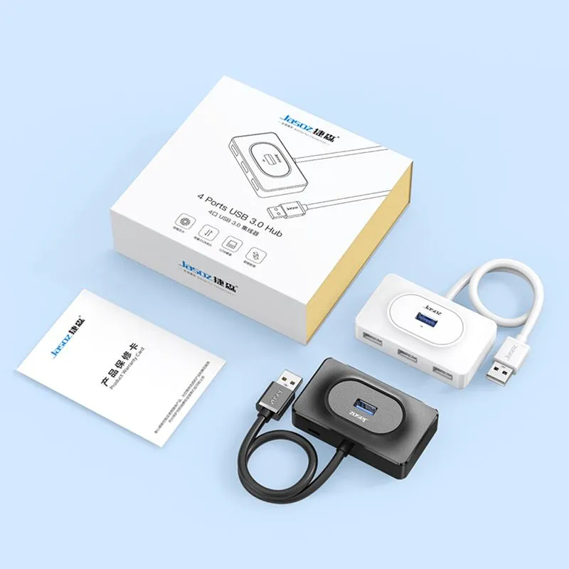 Bộ chia Hub USB 3.0 4 cổng JASOZ F110 T-F142 Màu Trắng (1M) - hover