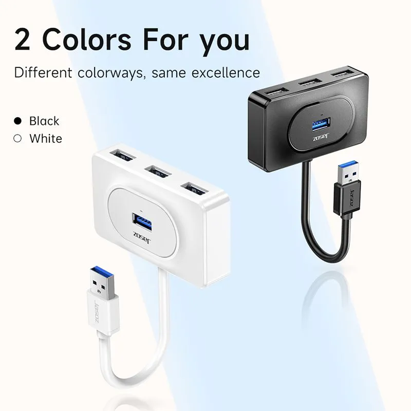 Bộ chia Hub USB 3.0 4 cổng JASOZ F110 T-F142 Màu Trắng (1M) 3