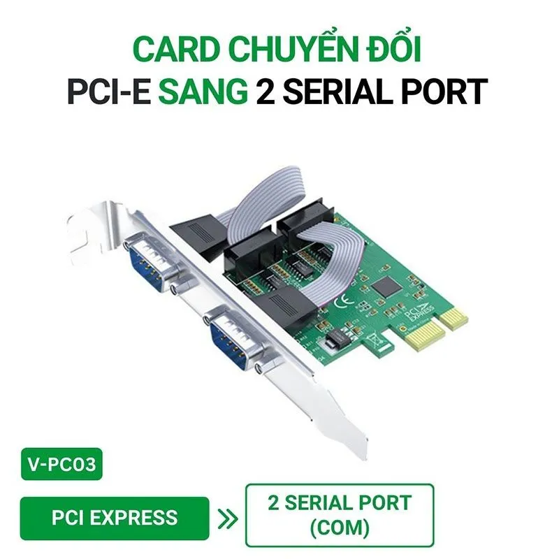 Card PCI sang 2 cổng COM RS232 Veggieg V-PC03 2