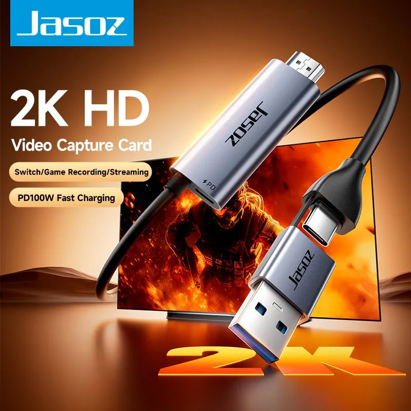 Cáp Chuyển Đổi Video Capture HDMI Sang USB 3.0 & USB-C Dài 2M Jasoz G167 T-G193 4
