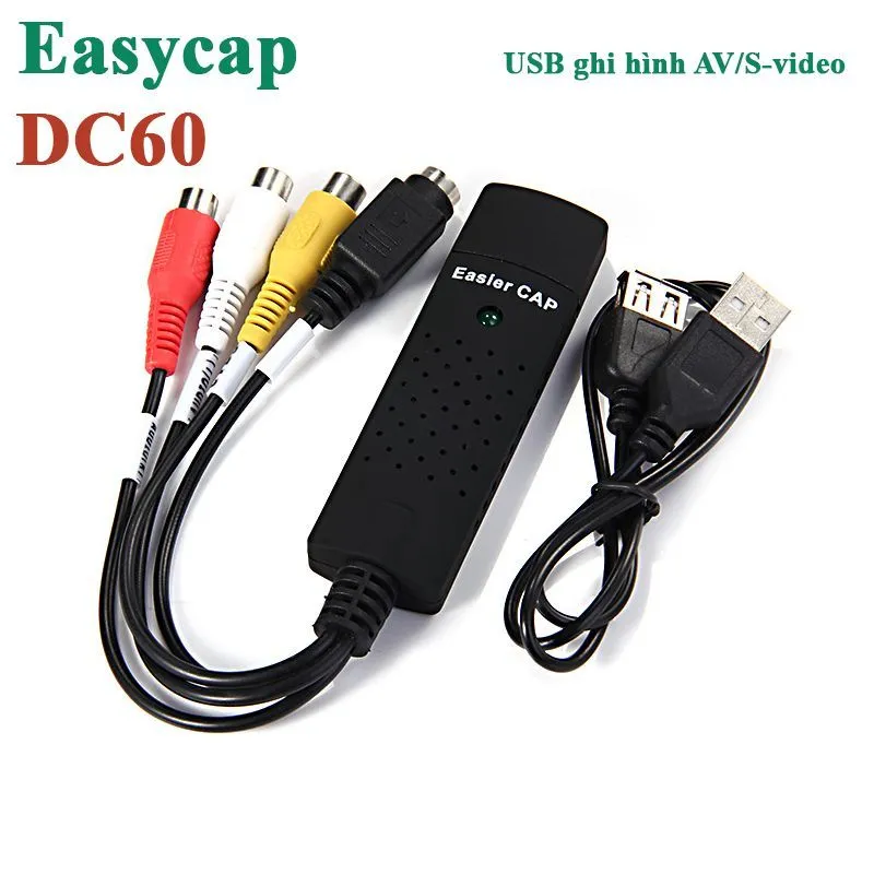 Cáp Ghi Hình Video Capture Easycap USB 2.0 DC60 Cho TV, VCD, DVD, Camera 3