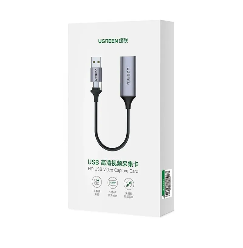 Card Ghi Hình Video Capture HDMI Sang USB 3.0 & USB-C Ugreen 40189 - Hỗ Trợ 4K Livestream Game, Máy Ảnh 2