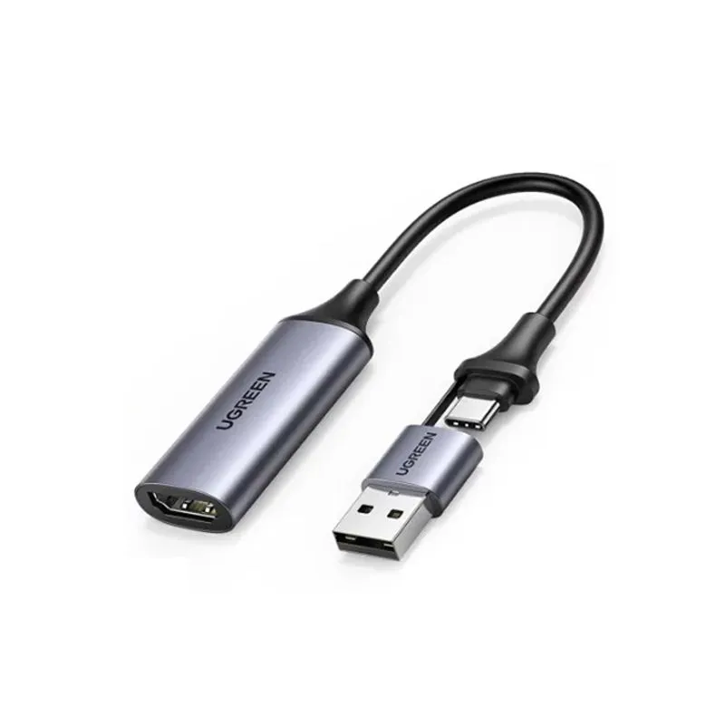 Card Ghi Hình Video Capture HDMI Sang USB 3.0 & USB-C Ugreen 40189 - Hỗ Trợ 4K Livestream Game, Máy Ảnh 1