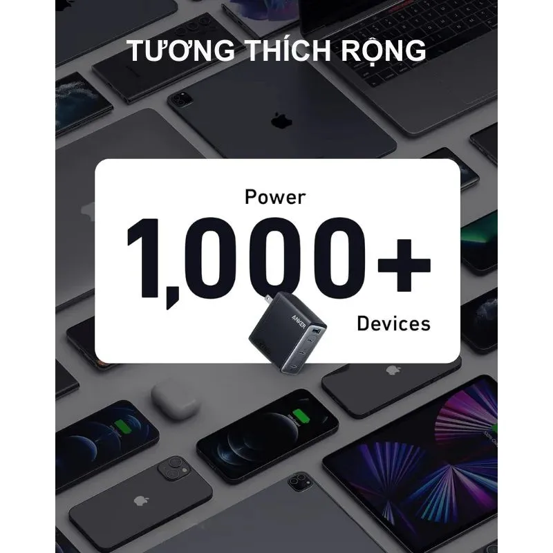 Củ Sạc Nhanh Anker 747 GaNPrime 150W A2340 - 3 Cổng USB-C, 1 USB-A 5