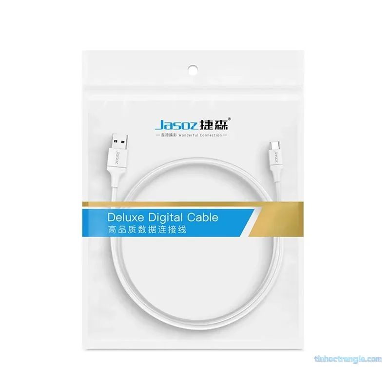Cáp Sạc Nhanh USB Type-C Jasoz D117 màu trắng (0.5m / 1m / 1.5m / 2m) 2