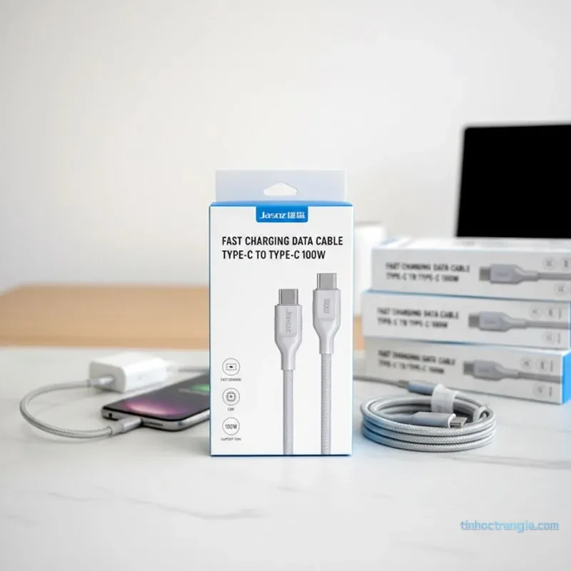Cáp Sạc Nhanh USB Type-C To Type-C 100W Jasoz D122 4