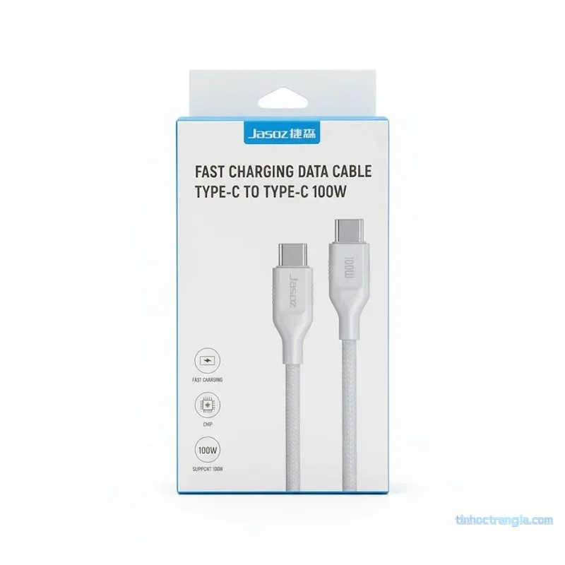 Cáp Sạc Nhanh USB Type-C To Type-C 100W Jasoz D122 2