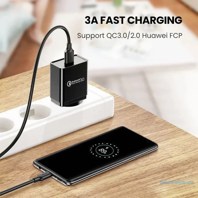 Cáp Dữ Liệu USB 3.0 Type-A To USB-C Ugreen US184 Tốc Độ 5Gbps 4