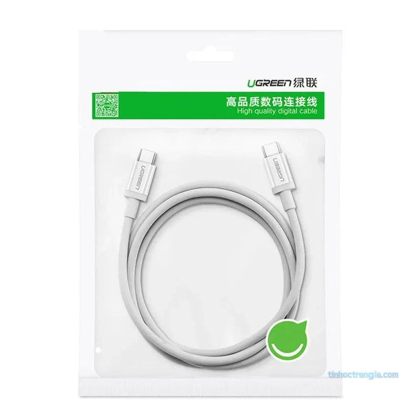 Cáp Sạc Và Truyền Dữ Liệu USB Type C To USB Type C Ugreen 60518 (60W, Dài 1m, Màu Đen) 4
